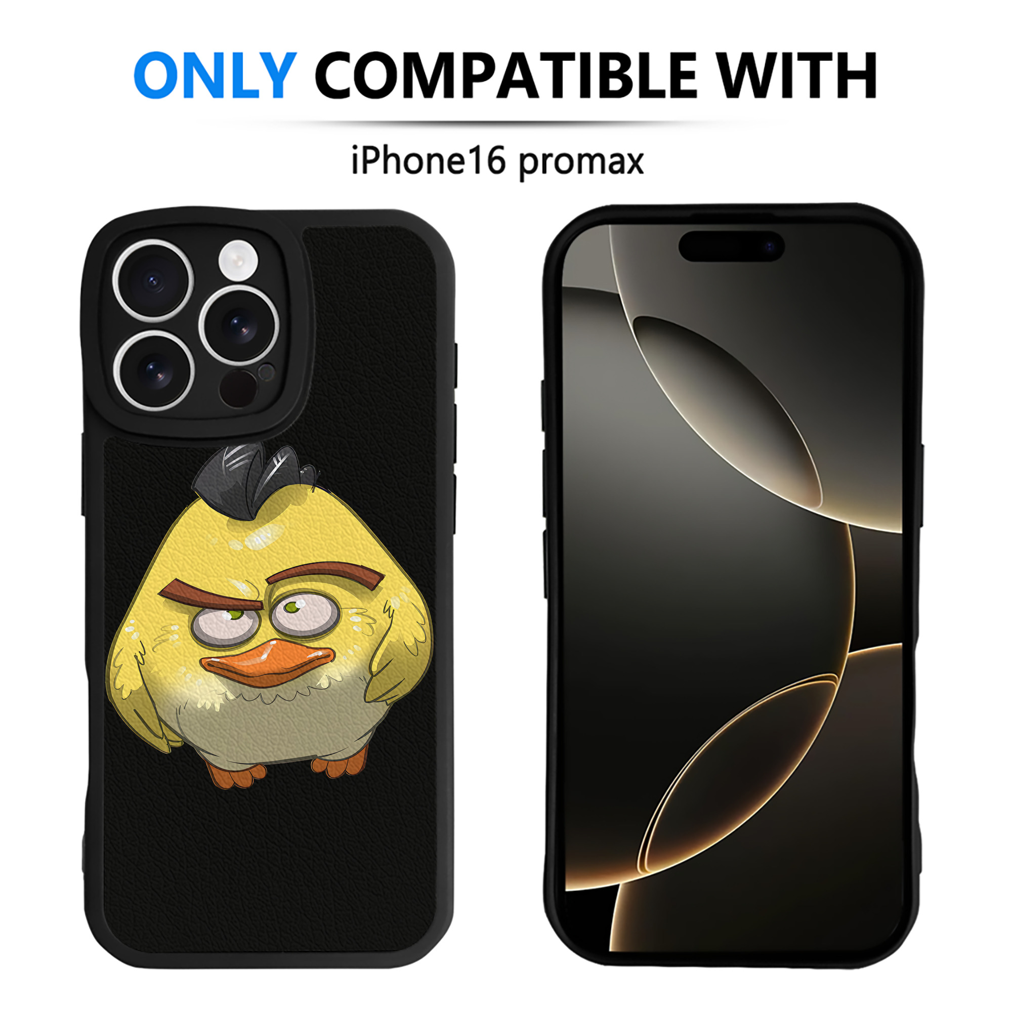 （画像用） Angry Birds アングリーバード 【iPhone 16シリーズ対応】シリコンスマホケース（レザー調） 材質：シリコン